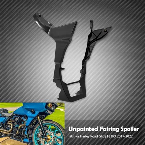 Motorcycle Vivid Black Fairing Spoilers Cover For Harley Touring Road