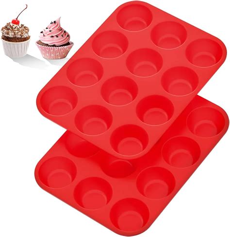 Basvii Pi Ces Moule Silicone Patisserie Moule Cupcake Muffins Pour