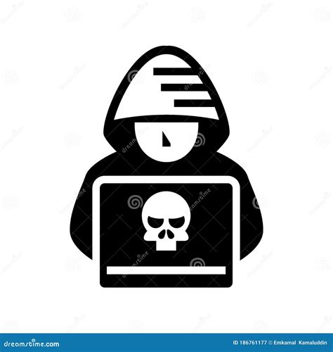 Icône De Pirates Informatiques Ou Illustration De Vecteur De Symbole De