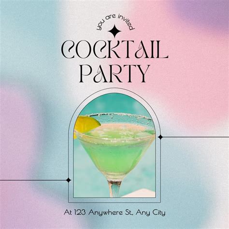 Free To Edit And Print Cocktail Party Invitation Templates Canva