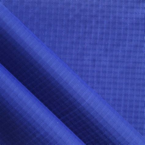 Waterproof Double Yarn Ripstop Diamond Nylon Fabric With PU Nylon