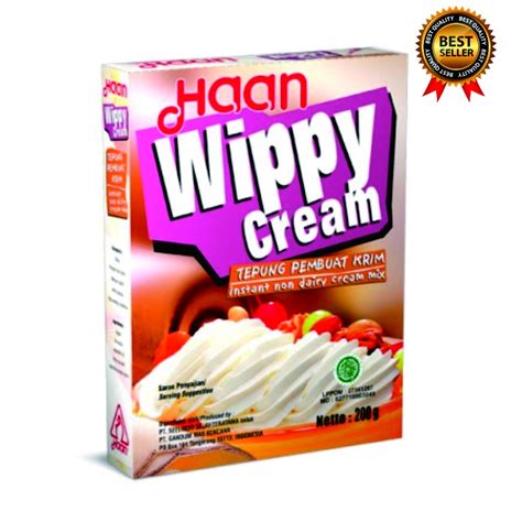 Jual Wippy Whipping Whipped Cream Bubuk Haan Gram Shopee