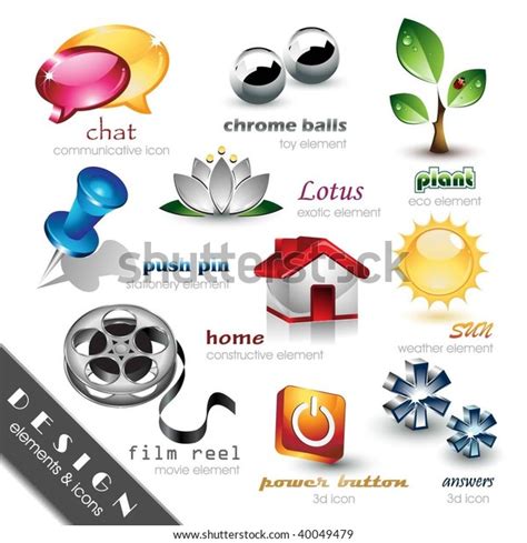 Design Elements Icons Stock Vector (Royalty Free) 40049479 | Shutterstock