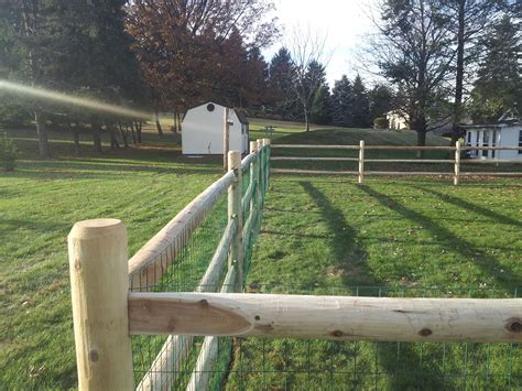 Round Rail Fencing Rustic Rails