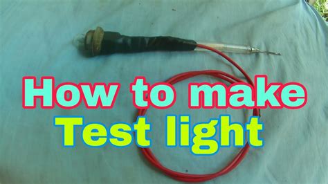 How To Make Test Light Diy Paano Gumawa Ng Test Light Youtube