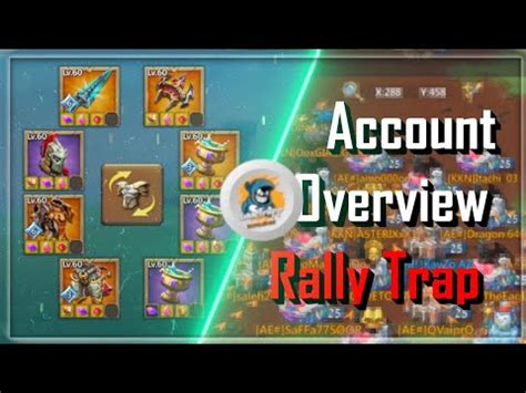 Account Overview Of My Rally Trap Lords Mobile Inno Trapp Youtube