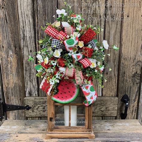 Summer Lantern Bow Watermelon Decoration Summer Bow For Lantern