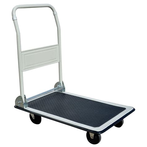 Pro Series 300 Lbs Capacity Steel Folding 4 Wheeled Platform Truck In