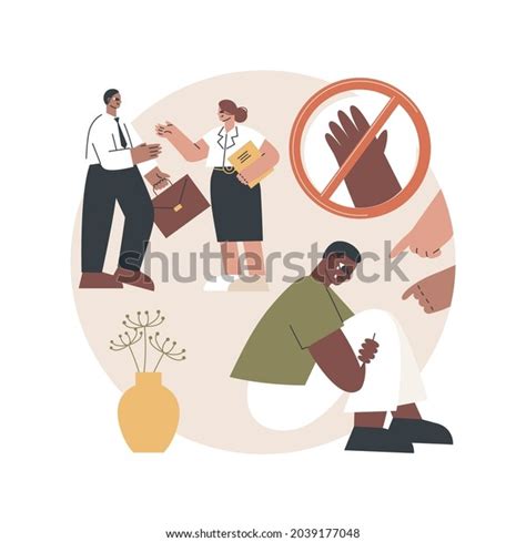 Racial Discrimination Abstract Concept Vector Illustration Stock Vector