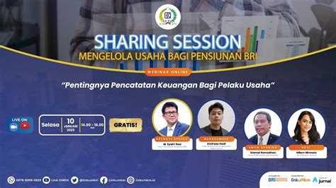 Sharing Session Pp Bri Pentingnya Pencatatan Keuangan Bagi Pelaku