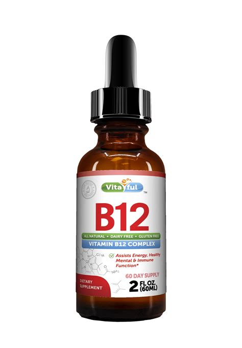 Vitamin B12 Complex Liquid Sublingual Drops Vitaful