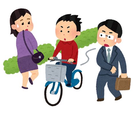 歩道を走る自転車のイラスト かわいいフリー素材集 いらすとや