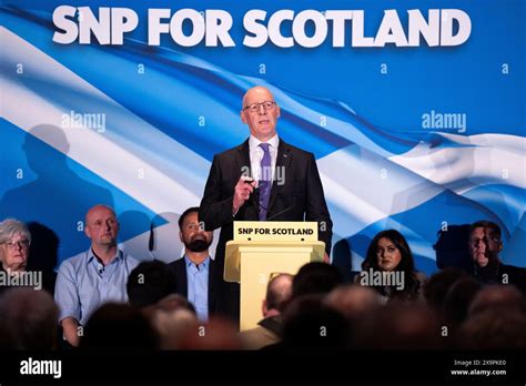 Scottish National Party Leader John Swinney During The Snp General