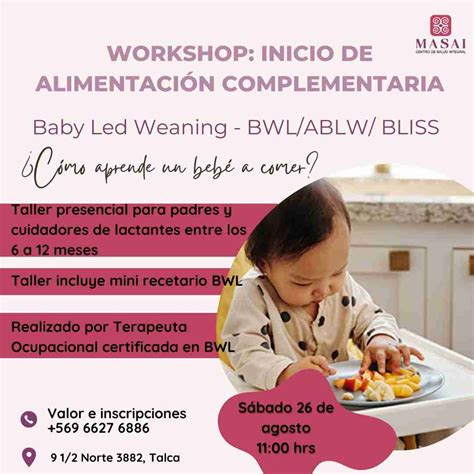 Taller Inicio de alimentación complementaria Masai