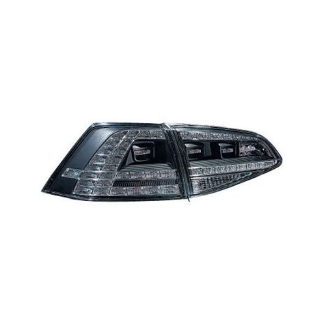 Set Feux Arrieres Design Noir Transparent Led Vw Golf