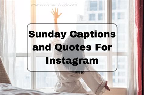 Best Sunday Captions And Quotes For Instagram In