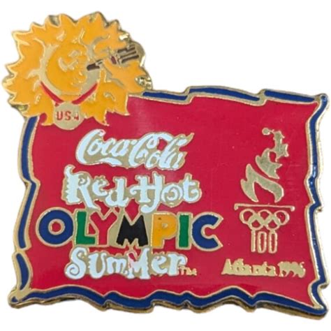 Coca Cola Red Hot Olympic Summer Atlanta Games L Gem