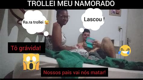 TROLLEI MEU NAMORADO DIZENDO QUE TÔ GRÁVIDA SOCORRO YouTube