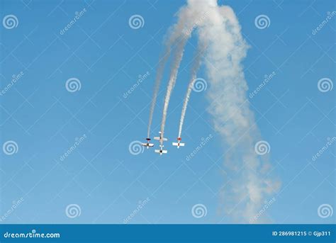 Airplanes on airshow stock image. Image of aeronautic - 286981215