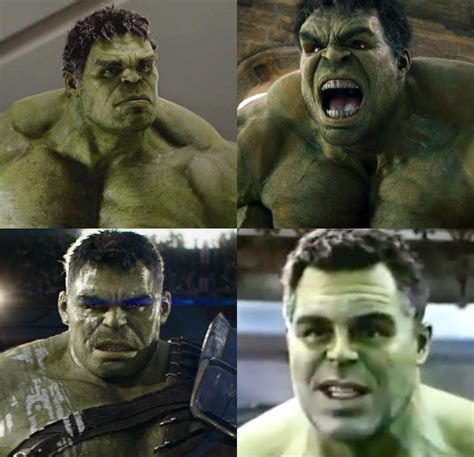 !SPOILER! The evolution of MCU Hulk. Which Hulk is your favorite? Mine ...