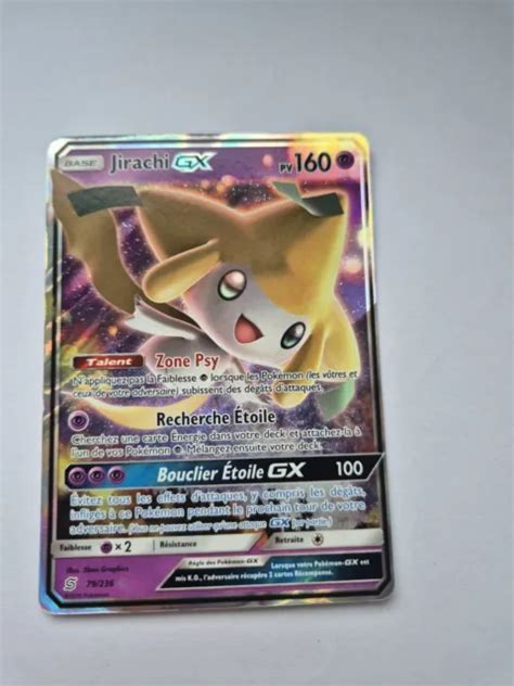 Carte Pok Mon Jirachi Gx Sl Soleil Lune Harmonie Des Esprits