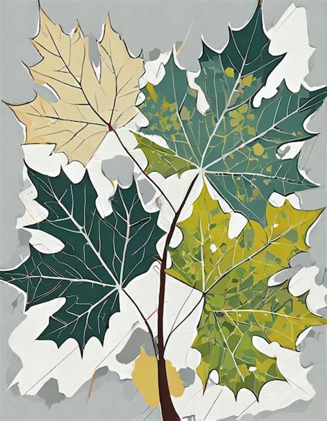 Premium Photo American Sycamore Tree Illustration