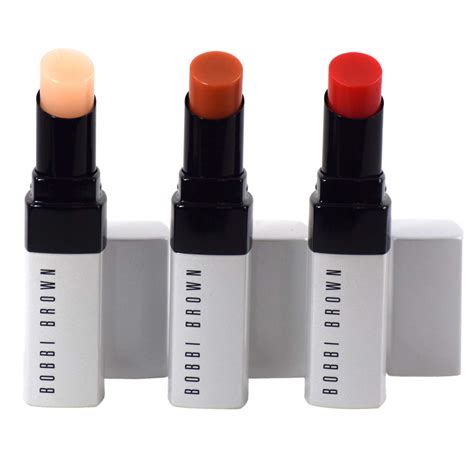 Bobbi Brown Sheer Indulgences Extra Lip Tint Balm Full Size Trio Bare