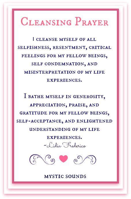 Cleansing Prayer Heart Echo Sigil Magic Cleanse Me Self Acceptance