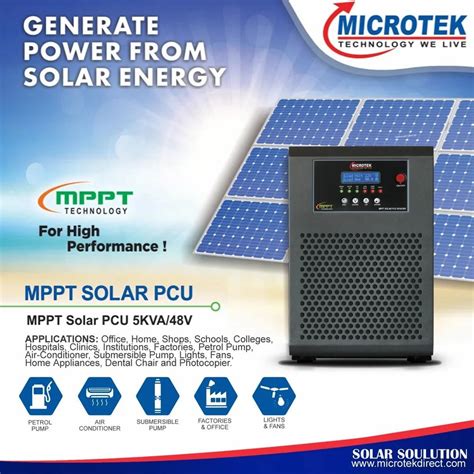 1KVA TO 10KVA 1 Phase Microtek Solar Pcu Inverter at ₹ 10000 in Vadodara