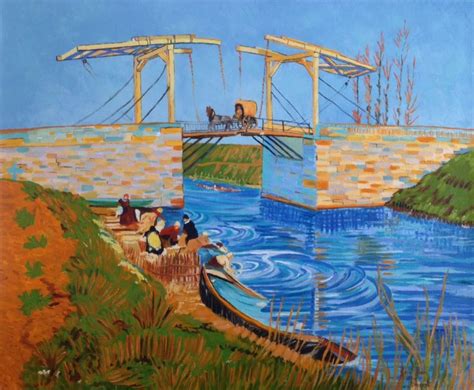 Langlois Bridge at Arles, After Van Gogh. Done in oils. A gift for my ...