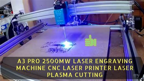 A Pro Mw Laser Engraving Machine Cnc Laser Printer Youtube