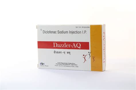 Dazzler Aq Diclofenac Sodium Injection Ip Packaging Size X Ml