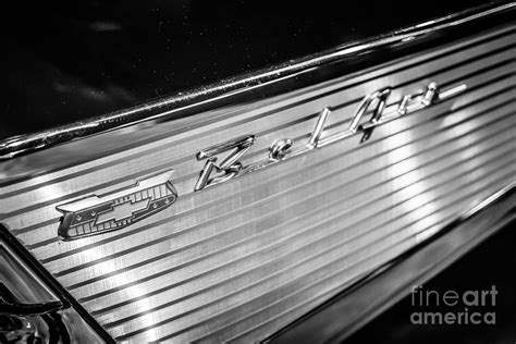 1957 Chevy Bel Air Emblem Photograph by Paul Velgos - Fine Art America