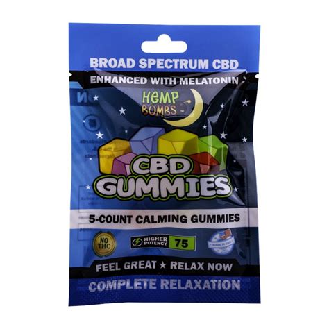 5-Count CBD Sleep Gummies | Hemp Bombs