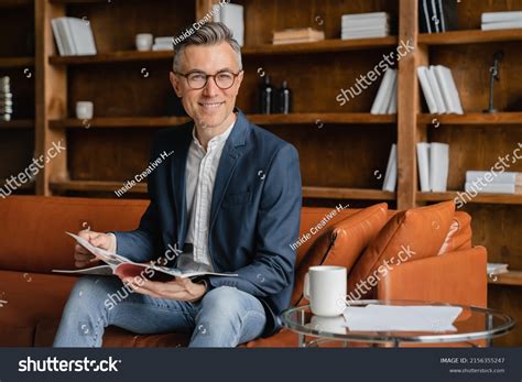 Confident Successful Caucasian Mature Middleaged Businessman Stock Photo Shutterstock