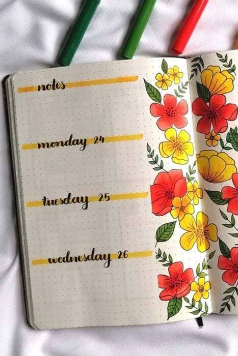 Id Es De Pages Hebdomadaires De Juillet Pour Bullet Journal