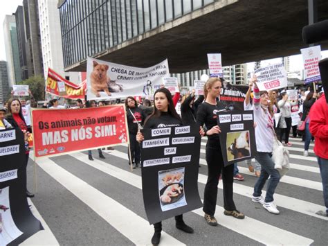 MANIFESTAÇÃO EM DEFESA DOS ANIMAIS FOI UM SUCESSO EM SÃO PAULO