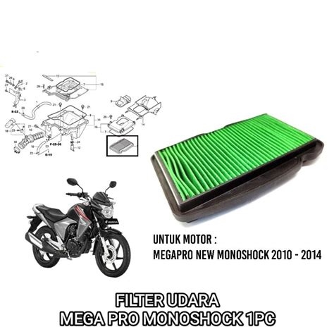 Jual Filter Udara Megapro Monoshock Saringan Udara Filter Screen Air