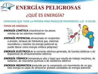 Manejo Seguro De Energ As Peligrosas Ppt