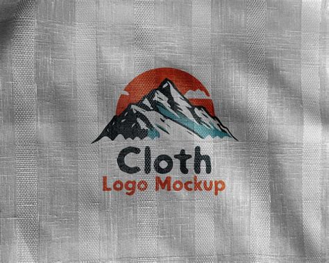 Cloth Logo Mockup - Pixcrafter