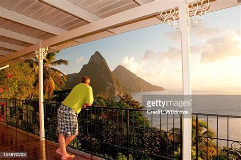 57 St Lucia Pitons Sunset Stock Photos, High-Res Pictures, and Images ...