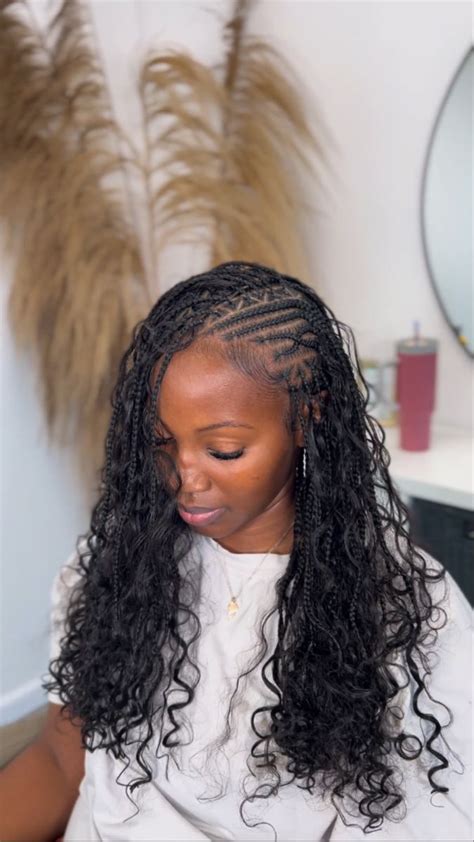 Flip Over Fulani Braids Protective Hairstyles Braided Cornrow