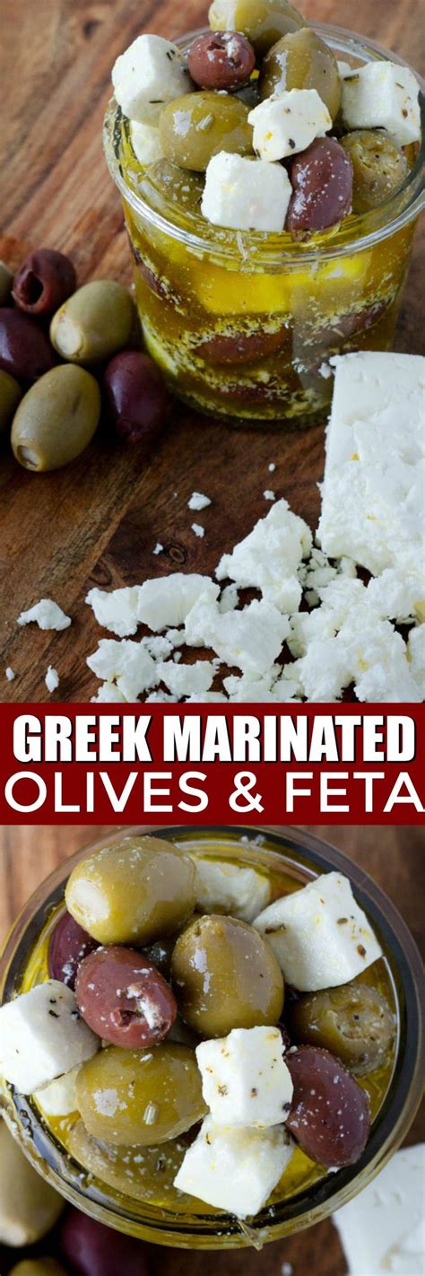 Greek Marinated Olives And Feta A Mediterranean Delight