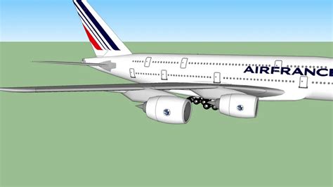 Air France Airbus A380 3d Warehouse