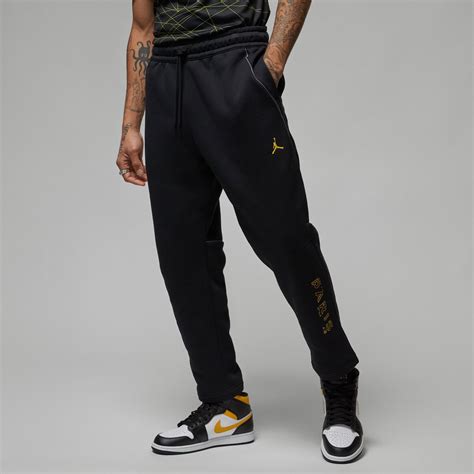 Pantalon survêtement PSG x Jordan Fleece noir jaune 2022 23 sur Foot fr