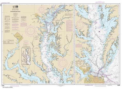 TheMapStore NOAA Charts East Coast 12280 Chesapeake Bay Maryland