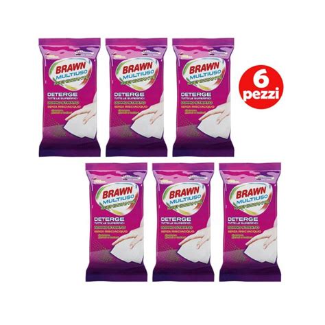 Brawn Multiuso 40 Panni Igienizzanti Pulizia Casa Offerta 6 Pezzi