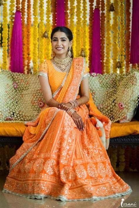 65 Fun Unique Haldi Lehengas We Spotted On Real Brides Intimate