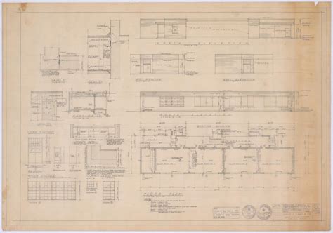 Elementary School Alterations Ozona Texas Floor Plan And Elevations