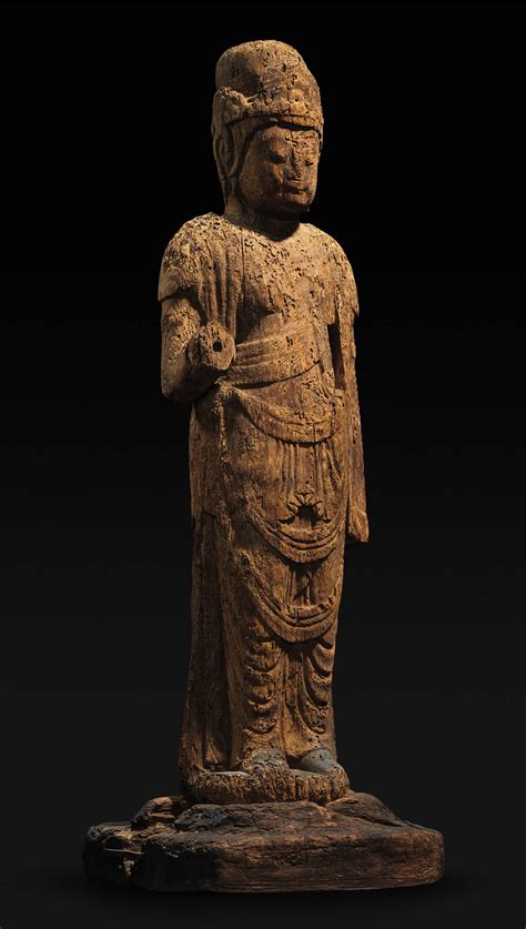 A Wood Figure of a Bodhisattva , HEIAN PERIOD (10TH CENTURY) | Christie's